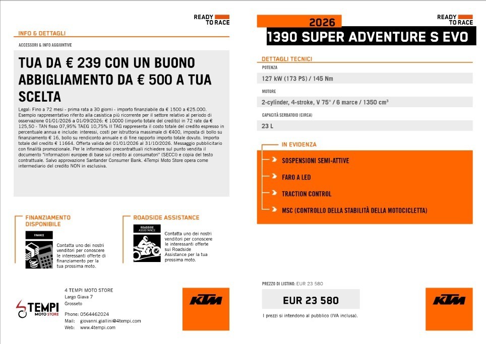 KTM 1390 Adventure S Super Abs