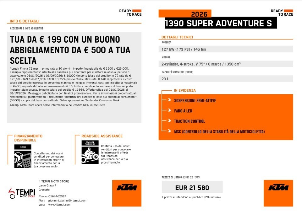 KTM 1390 Adventure S Super Abs